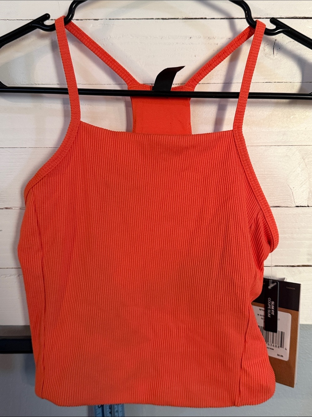 The North Face Ribbed Coral-Orange Camisole Tank